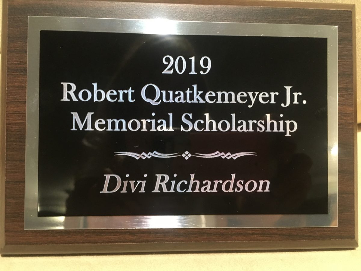 CONGRATULATIONS TO OUR FIRST TWO ROBERT QUATKEMEYER JR MEMORIAL SCHOLARSHIP WINNERS.